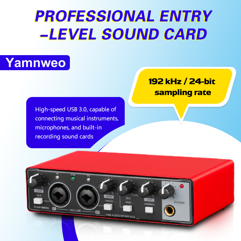 Audio Music Interface - YAMNWEO MD21 Tarjeta de Sonido USB