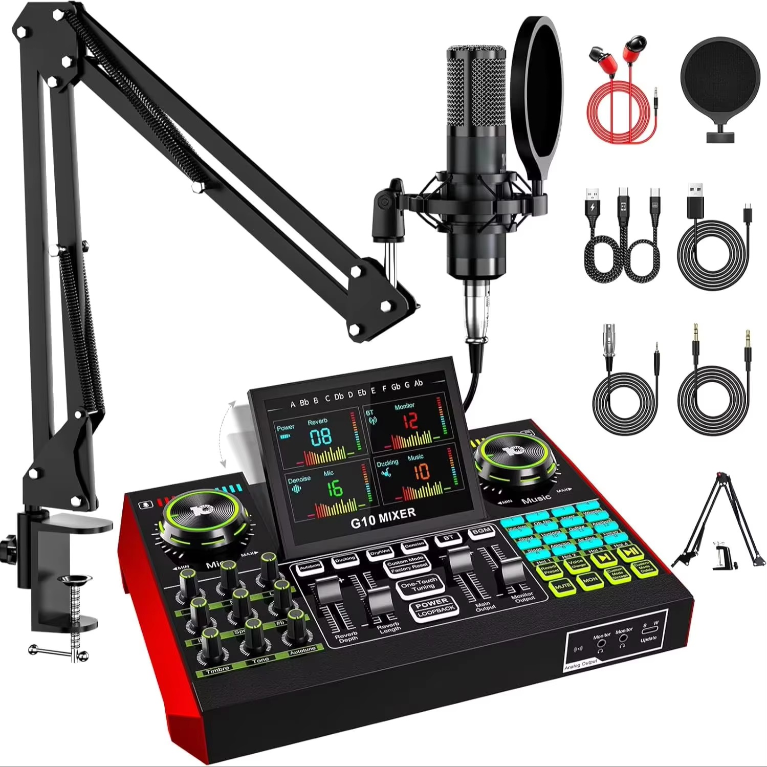 Audio Music Interface - Interfaz de Audio Tenlamp G10 para