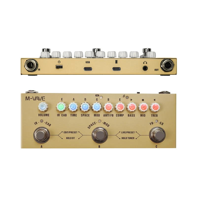 Procesador de Guitarra Acústic - Audio Music Interface reseña y precio