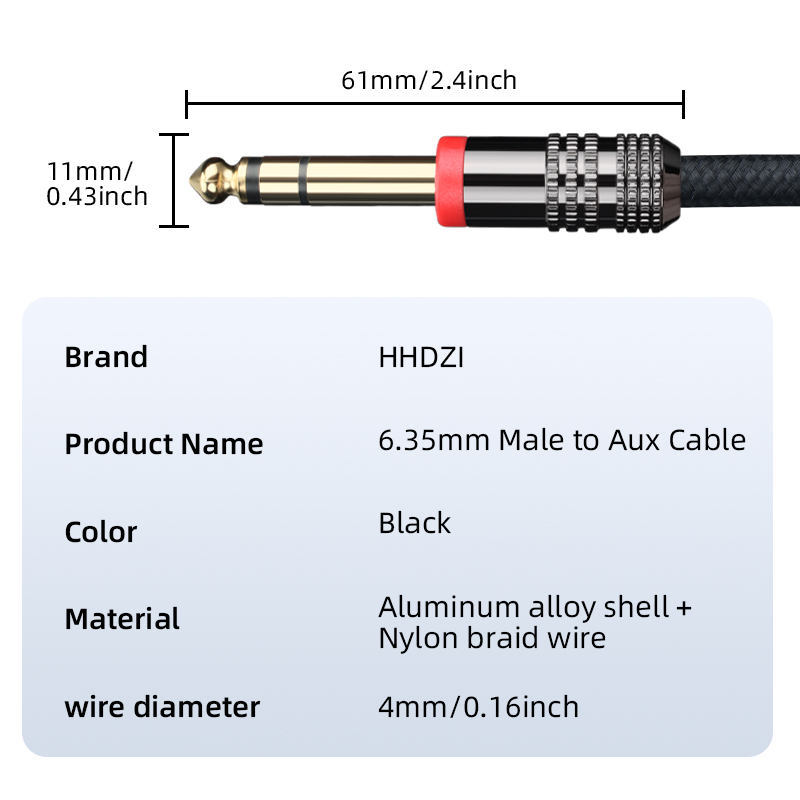 Cable de guitarra TRS de 6.35  - Audio Music Interface reseña y precio