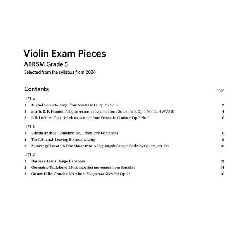 Piezas de Examen de Violín del - Audio Music Grading reseña y precio