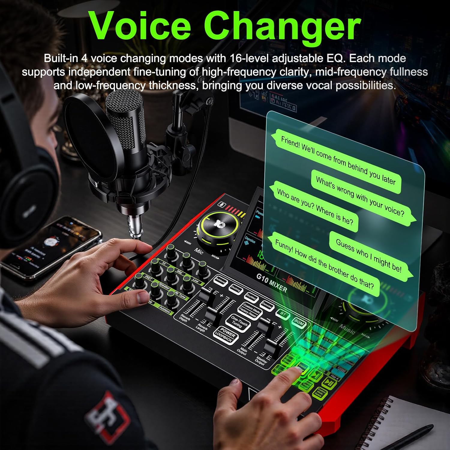 Interfaz de Audio Tenlamp G10  - Audio Music Interface reseña y precio